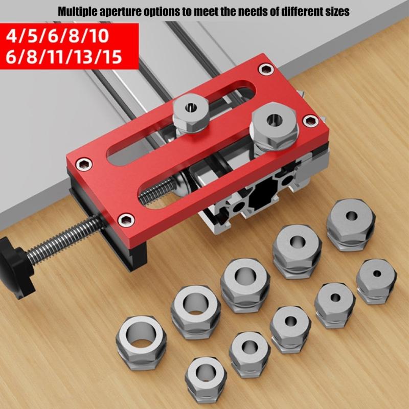Adjustable Punch Positioning Guide Positioning Tool for Accurate Drilling in Aluminum Alloy and Metalwork Projects