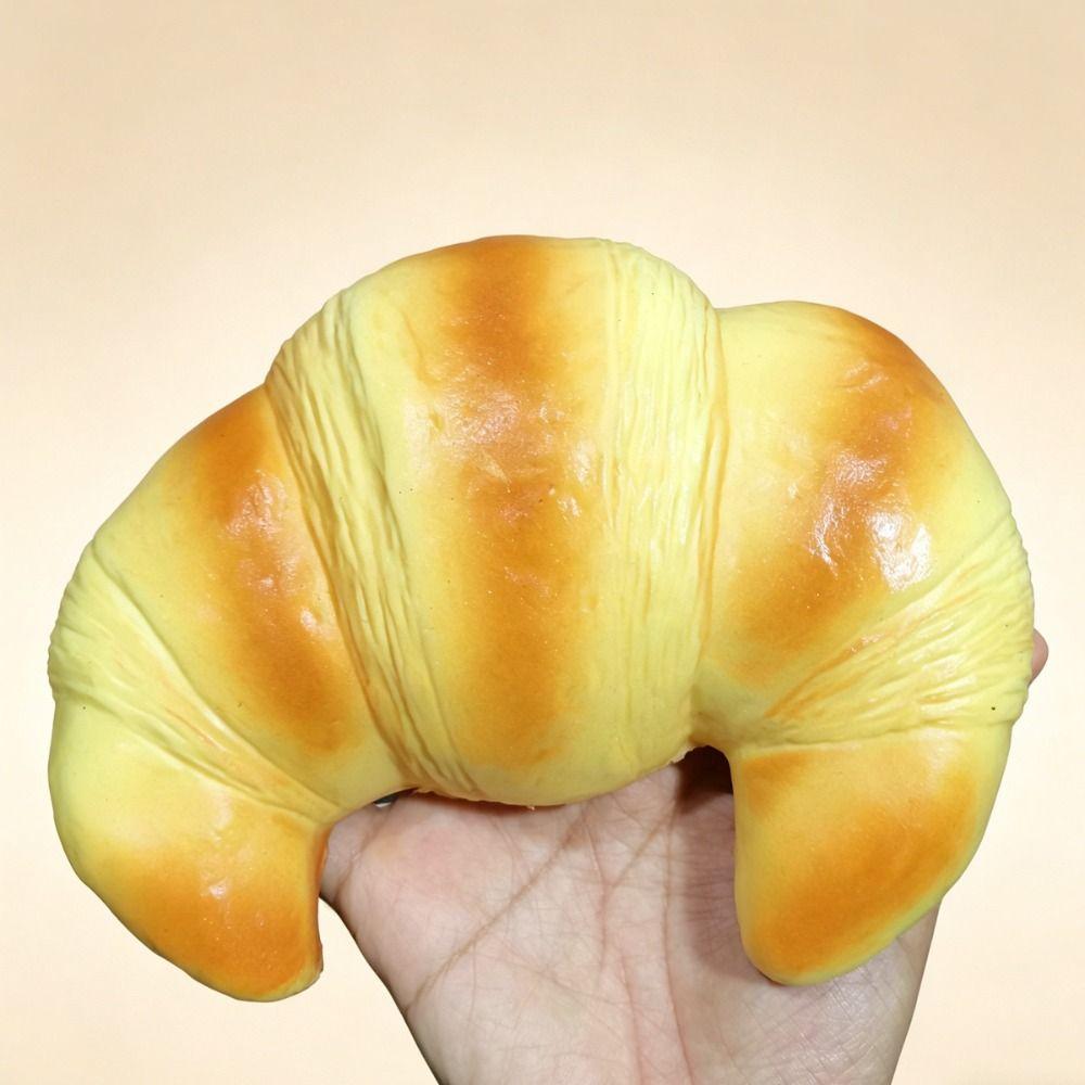 Super Soft Squishy Croissant Hand Relaxing Sensory Fidget Cake Bread Squishy Toy Children Gift