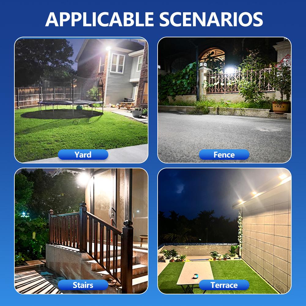 LED Solar Lights Outdoor 178 LED Solar Security Lights Motion Sensor 270ºWide Angle IP65 Waterproof Garden Courtyard Fence