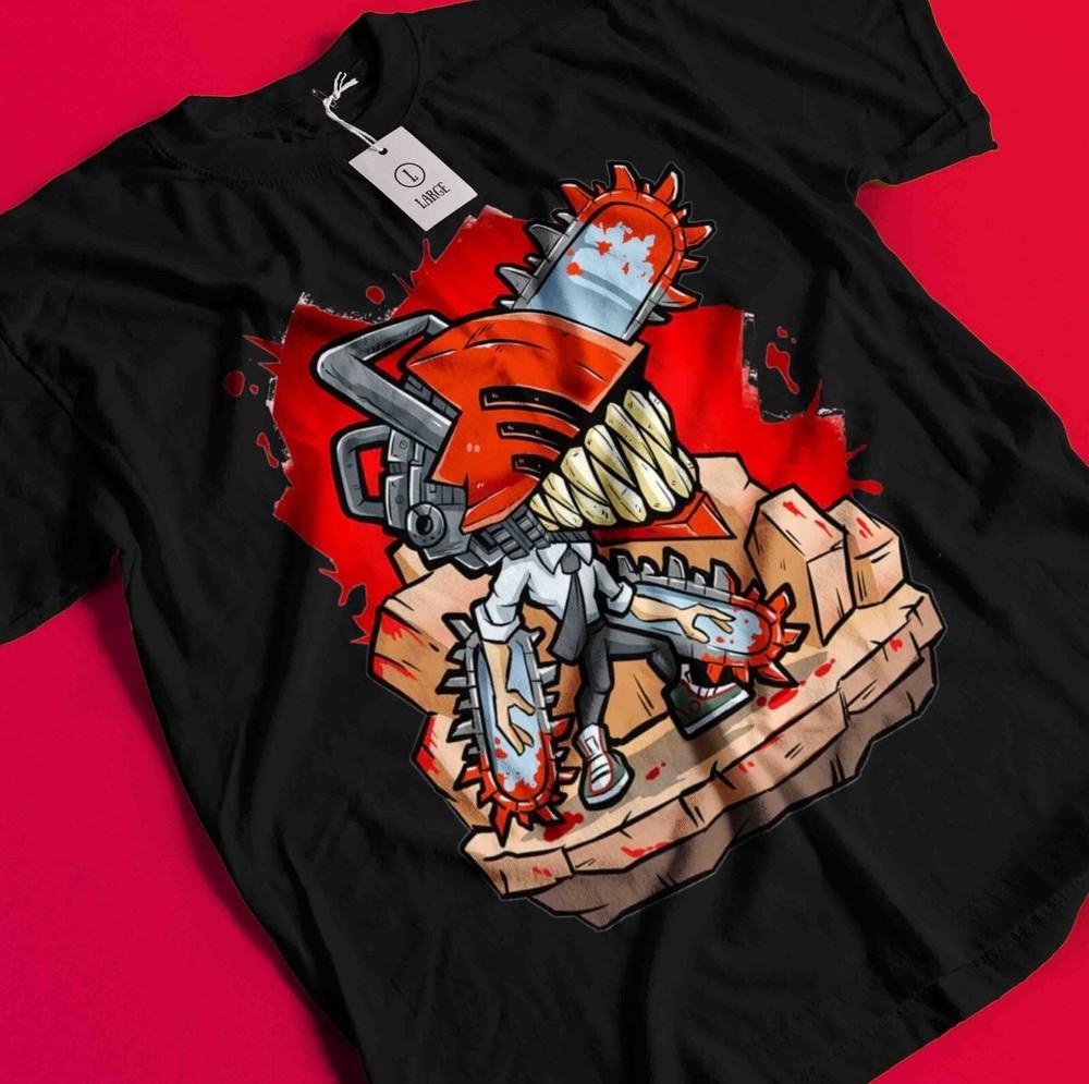 

Chainsaw Man Makima T-Shirt Asa Aki Anime Denji Shirt Power Tshirt All Size Tee BB610 2XL
