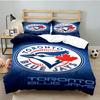 Toronto Jays 3pcs Bedding Set,Including 1pc Duvet Cover And 2pcs Pillowcases Perfect Gift for Christmas,Ideal for Bedroom, Dormitory