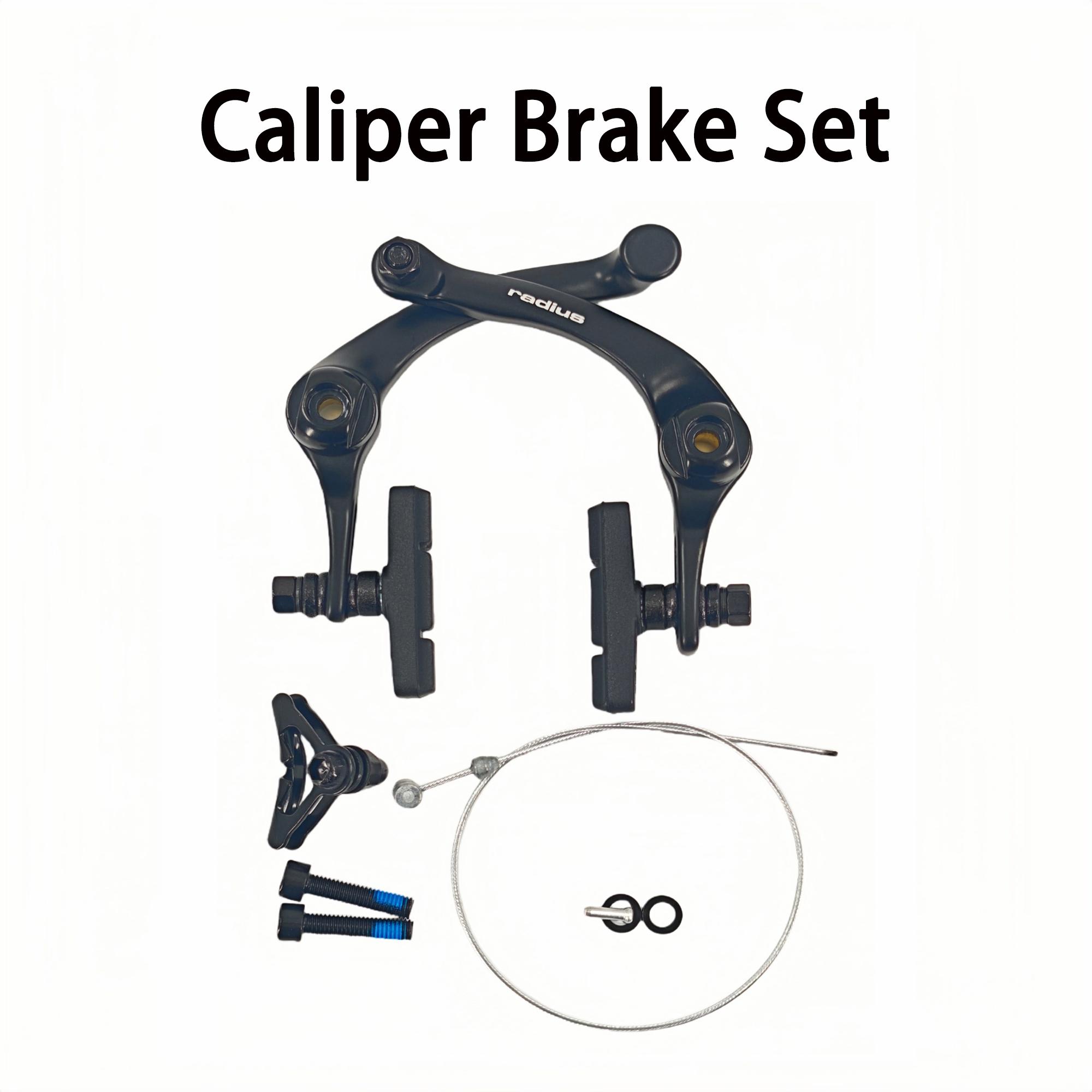 BMX Brake Set Ultralight Aluminum Alloy BMX Bicycle Brake Handlebar 22.2mm Compatible U-Brake Universal Cycling Brake Levers Caliper Brake set