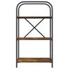 Bookshelf Smoked Oak 60 x 30 x 109 cm Wood Based Material