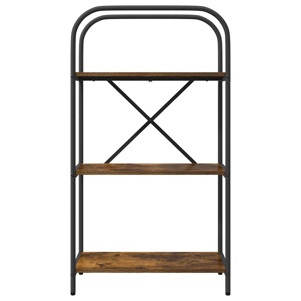 Bookshelf Smoked Oak 60 x 30 x 109 cm Wood Based Material