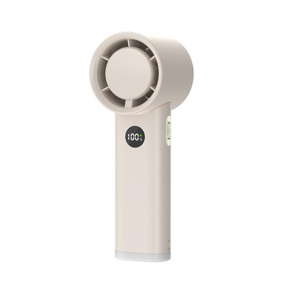 Tragbarer Outdoor-Handheld-Turbinen-Kleiner Ventilator Starker Wind USB-Handheld-Ventilator Haushalt Digitalanzeige Hochgeschwindigkeitsventilator 60*60*167mm