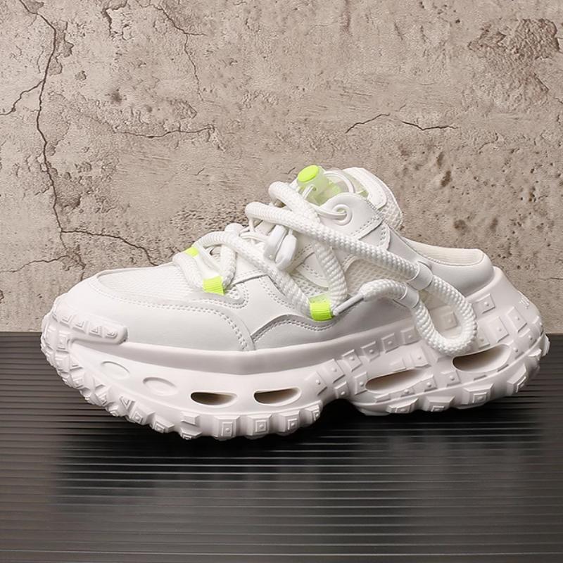 Scarpe Dad alla moda, sandali estivi traspiranti da uomo, infradito con zeppa rialzante, lo stile maschile è di tendenza b24
