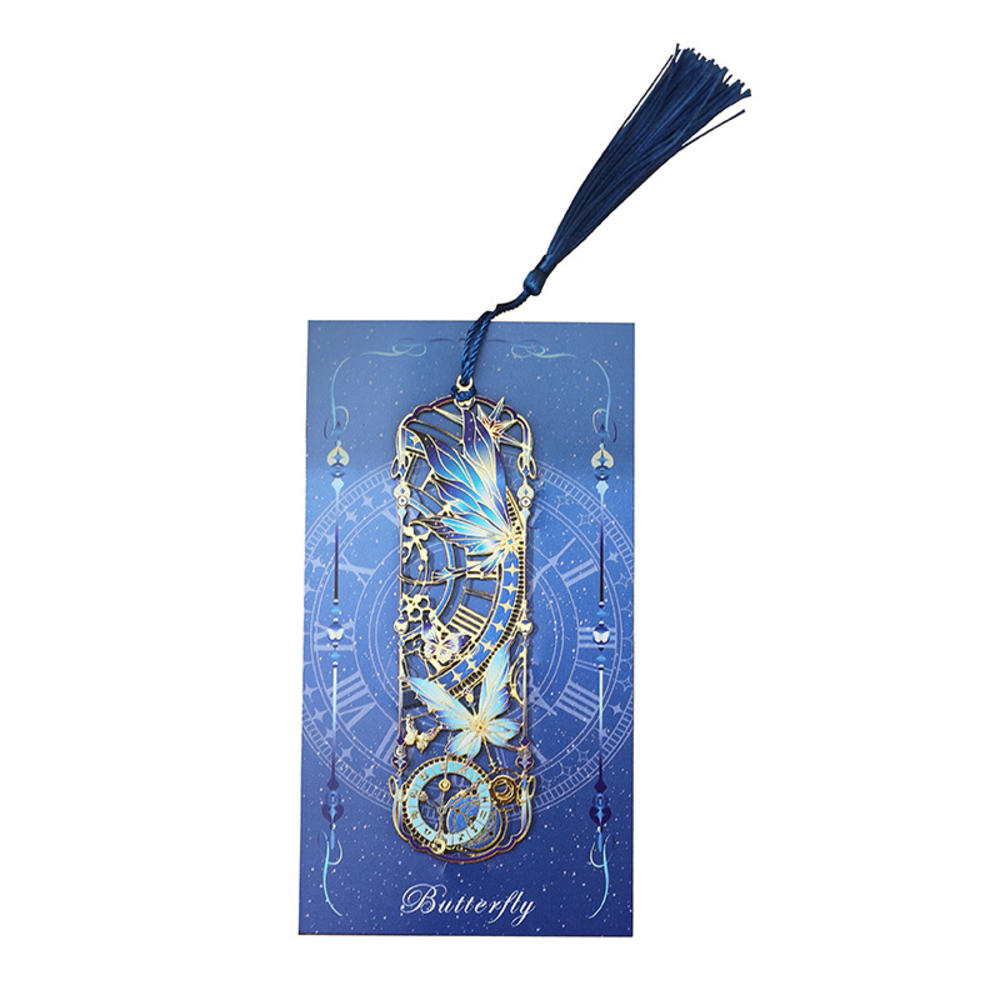Creative Metal Chinese Style Hollow Bookmark Retro Flower Bookmark Metal Bookmark School Supplies For Children