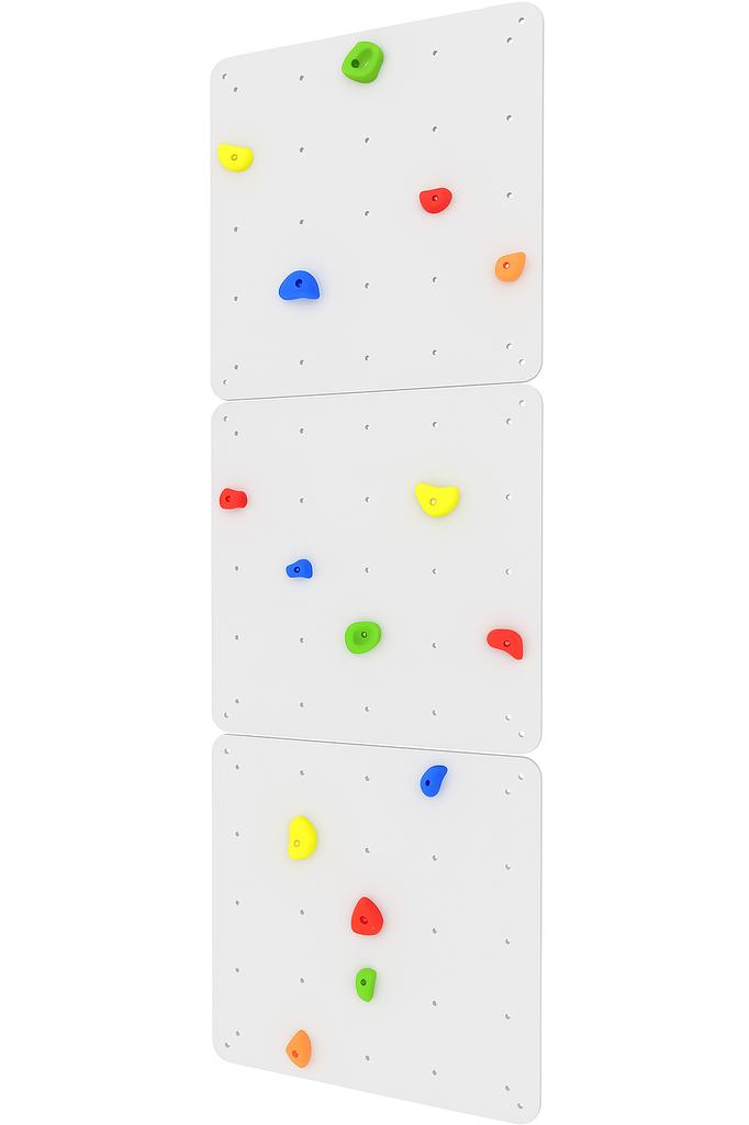 Climbing Wall Square 3 White - Coloured Grips