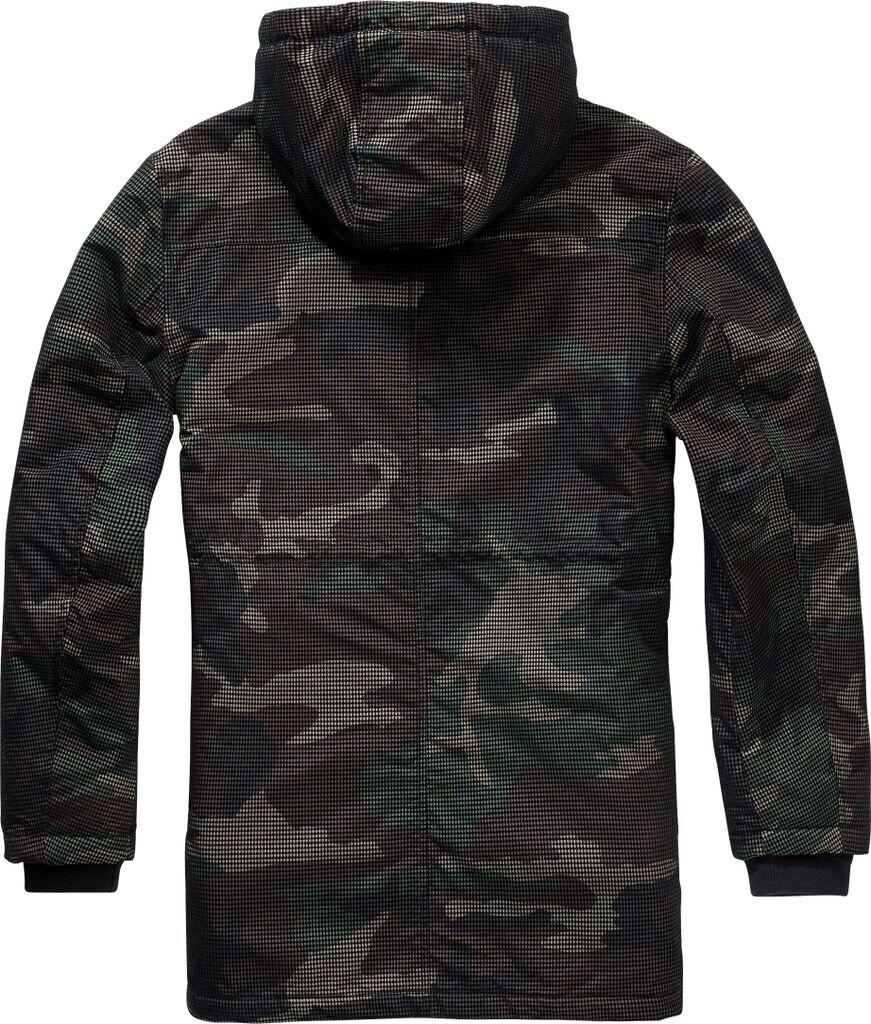 Winter Jacket Brandit Grid-Camo Parka (3168) Woodland