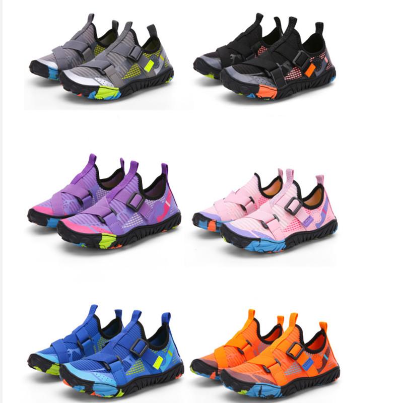 Aquaschuhe für Kinder, schnelltrocknend, für Jungen und Mädchen, leicht, atmungsaktiv, für den Strand, Watschuhe, rutschfeste Wassersportschuhe für Surfen, Wandern, Größe 27–38