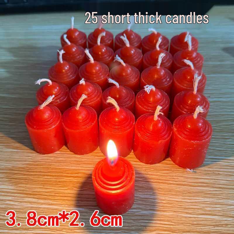 

Thick White Household Candles for Power Outages, Festivals, Worship, and Birthdays: Create a Cozy Atmosphere