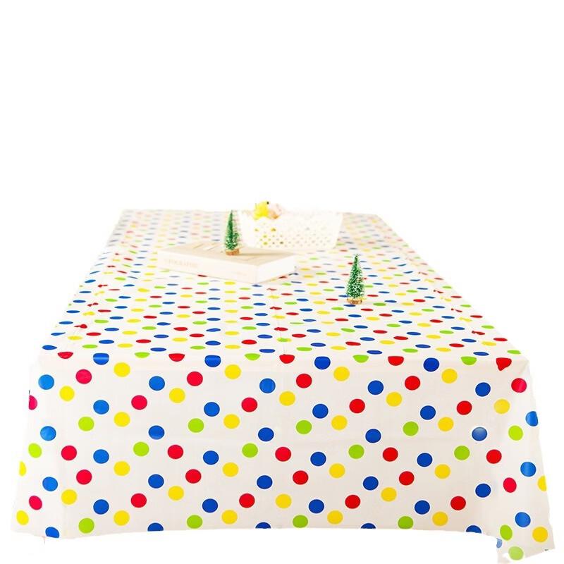 OIMG Disposable PEVA Plastic Tablecloth
