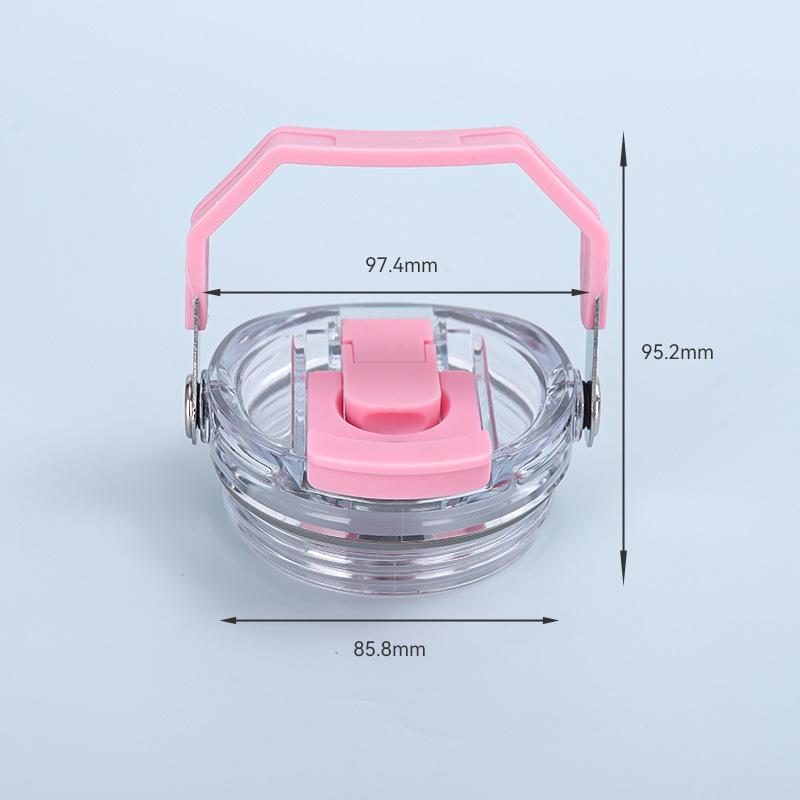 1PC Reusable Plastic Cup Lid with Handle Fit for Stanley 30OZ Water Cup Spill Proof Splash Resistant Tumbler Lids Reusable Lids