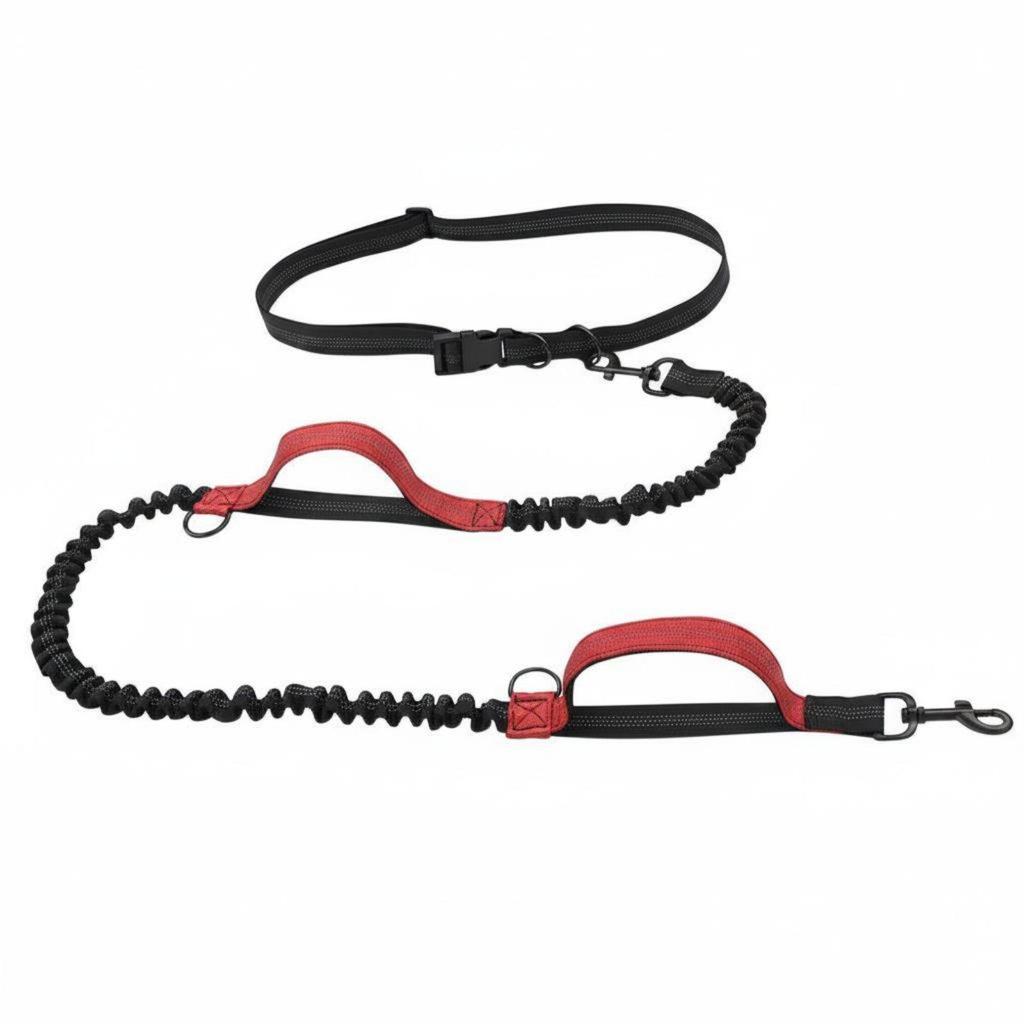 Double Bungee Leash Elastic Running Reflective Stitching for Runners