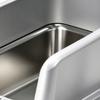 Stainless Steel Cat Litter Box Open Top Scratchproof Anti Stick Metal High Sides Litter Pan Cat Toilet with Scoop