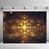 2D Metatrons Würfel Heilige Geometrie Hintergrund Spirituelles Fotoautomaten Banner