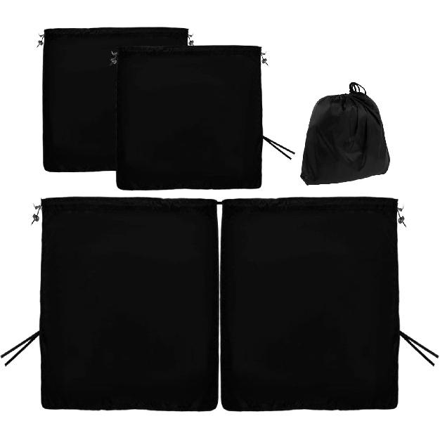 Privacy Curtain Universal Car Divider Between Rear Seat Auto Blackout Sun Shades Side Window Covers Accessories For Travel Camping Nap Sleeping
