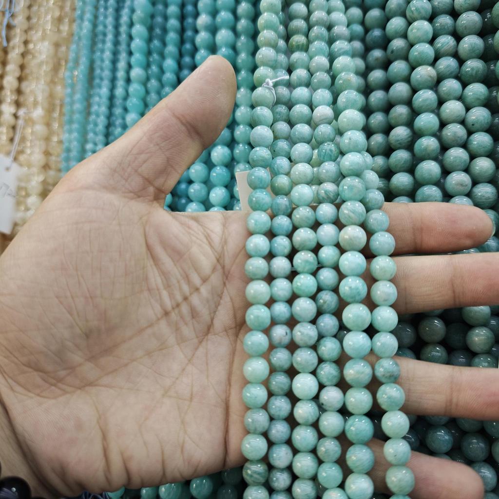Jade Amazonite Round Beads - DIY Jewelry Accessories & Buddhist Beads