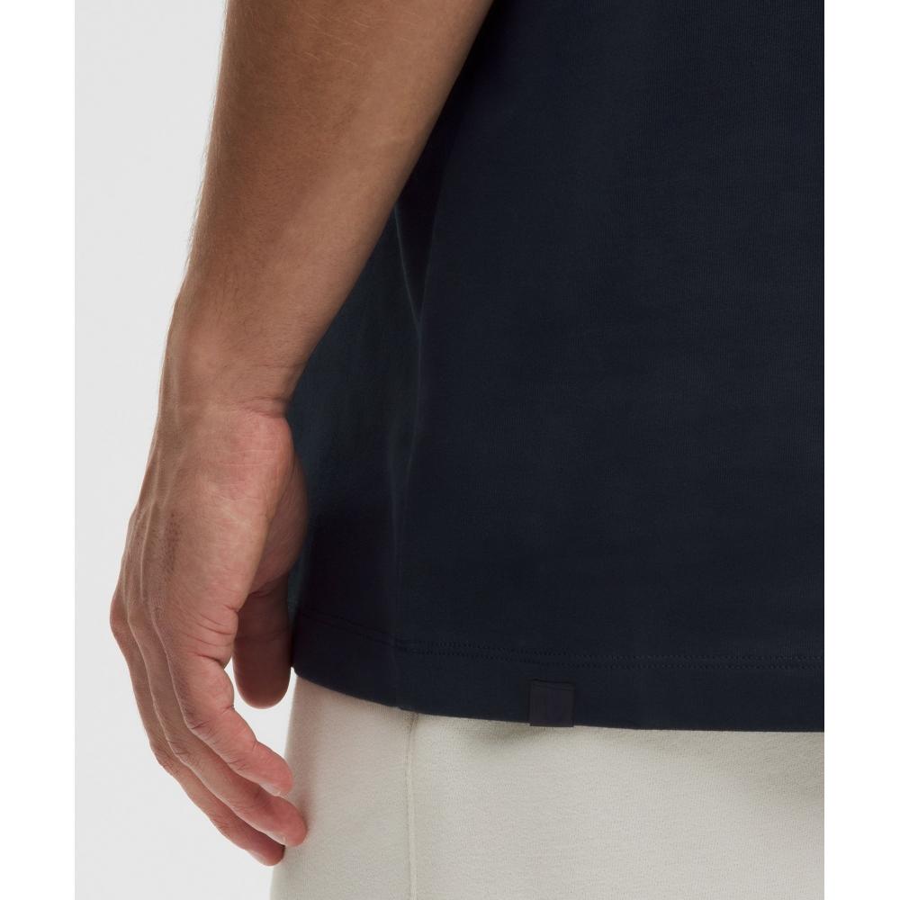 Lululemon HeavyweighT CoTTon Jersey T shirT  Wordmark Graphic True Navy