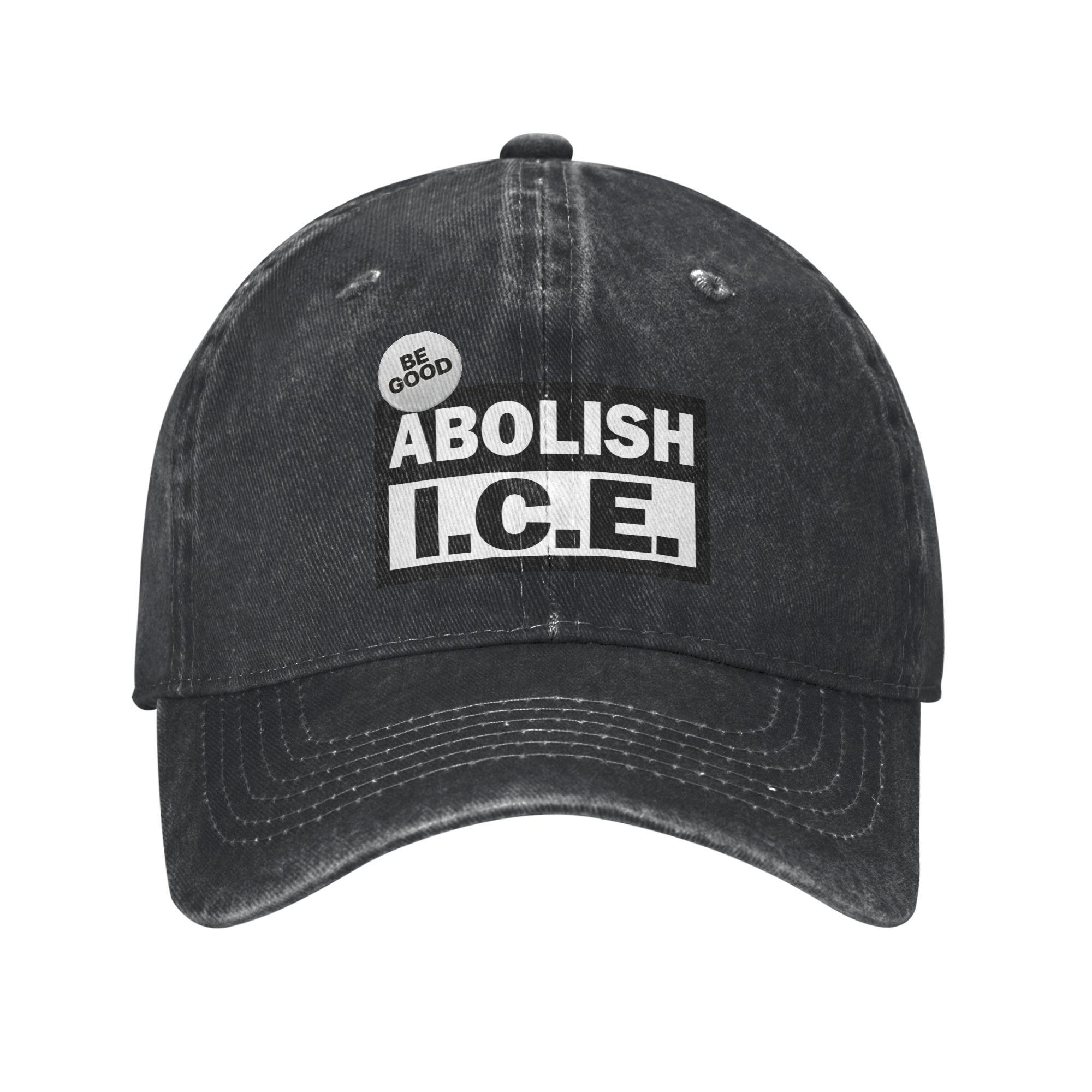 

Abolish ICE Sun Baseball Cap y2k Cute Unisex Men Washed Hip Hop Hats Hot Sale Custom Outdoor Sports Baseball Caps Birthday Gift One Size