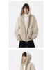 Men's Autumn/Winter American Style Eagle Fur Collar Cotton Jacket, Deconstructed Hooded Coat