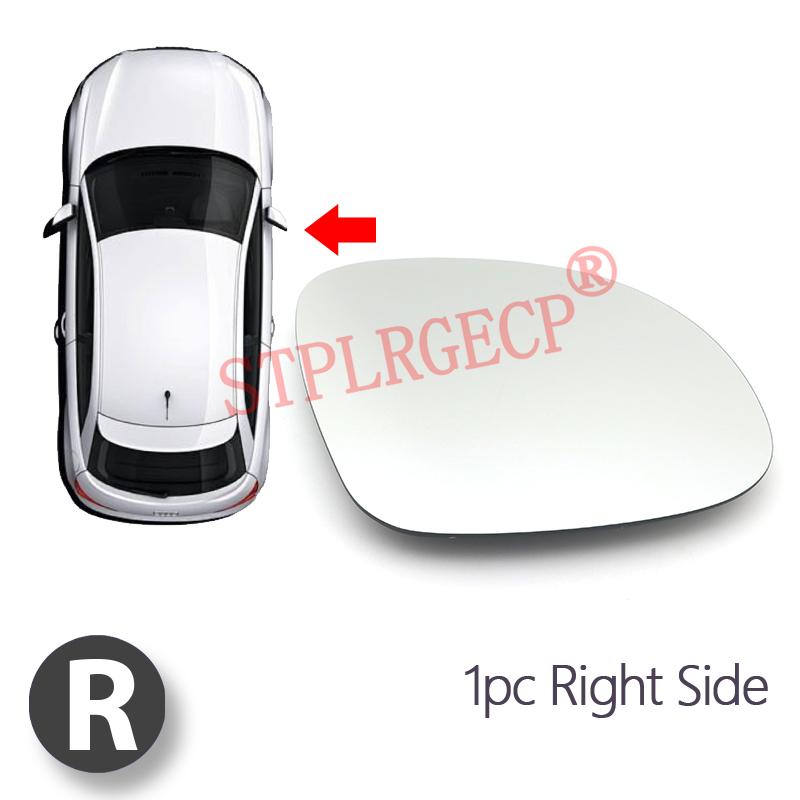 For VW Tiguan 07-16 Skoda Yeti 09-17 Sharan Alhambra 10-20 Left or Right Mirror Heated Door Side Glass Wing Mirror Lens
