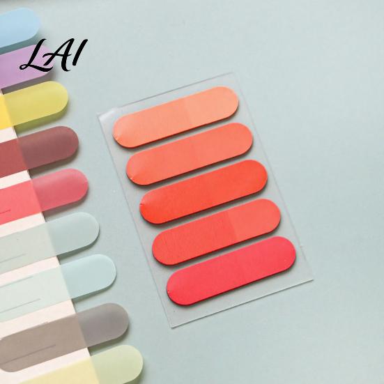 Clear Annotation Tabs 2 Pack Translucent Index Tabs Sturdy PET Rounded Corners Stickers Gradient Multi Color Memo Flags Self Adhesive for