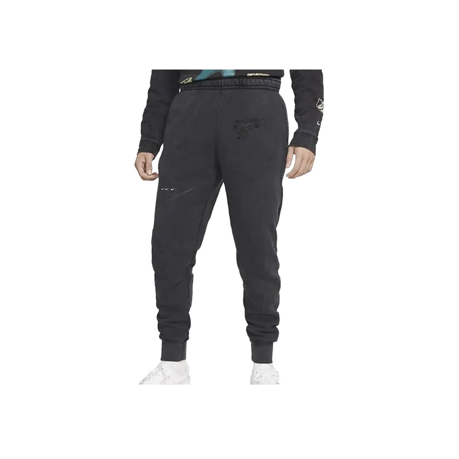 

Мужские однотонные джоггеры с буквенным принтом Nike, черные DC2727-010 L