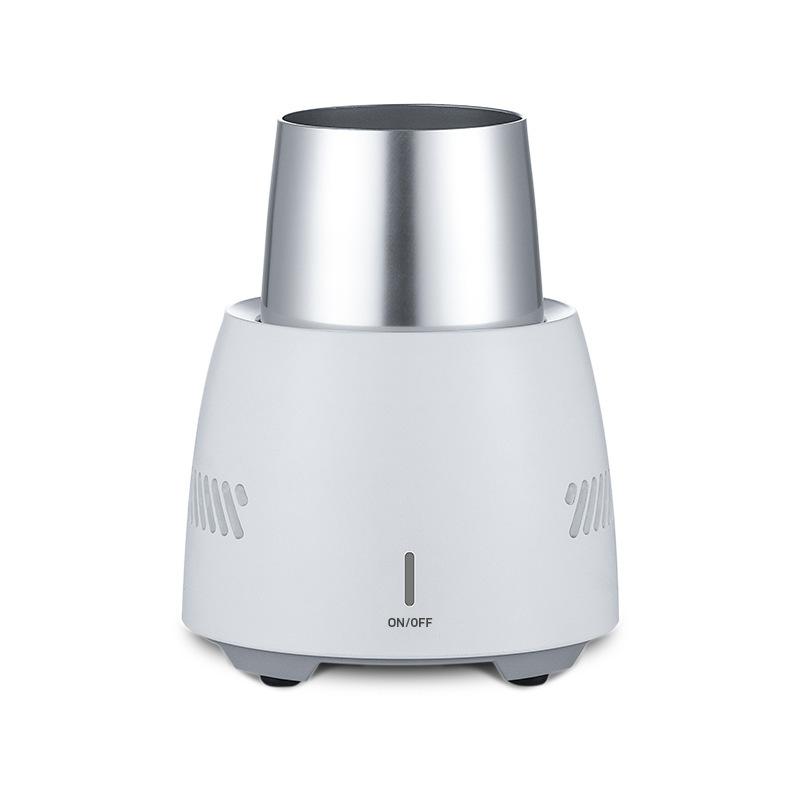 

Refrigeration cup instant refrigeration coaster cold drink cup mini desktop refrigerator refrigerator travel carry срібний