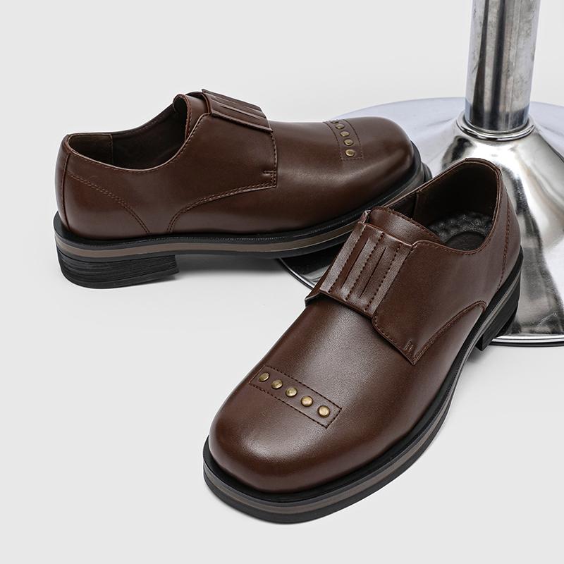 Fashion Luxury designer men's leather shoes Trendy comfortable daily style Work office Leisure Business height increasing shoes New