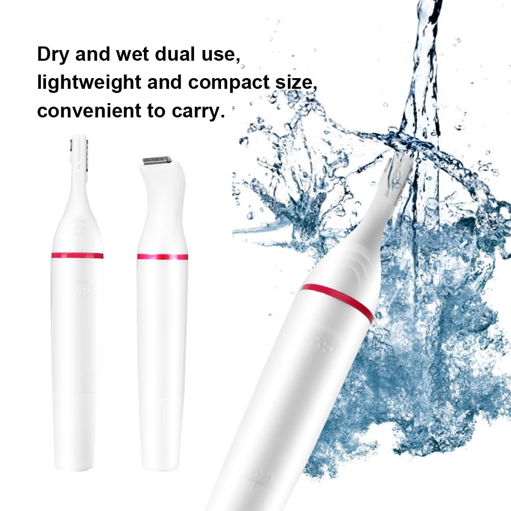 4-in-1 Electric Women Hair Shaver Eyebrow Nose Bikini Hair Trimmer Battery Not Included