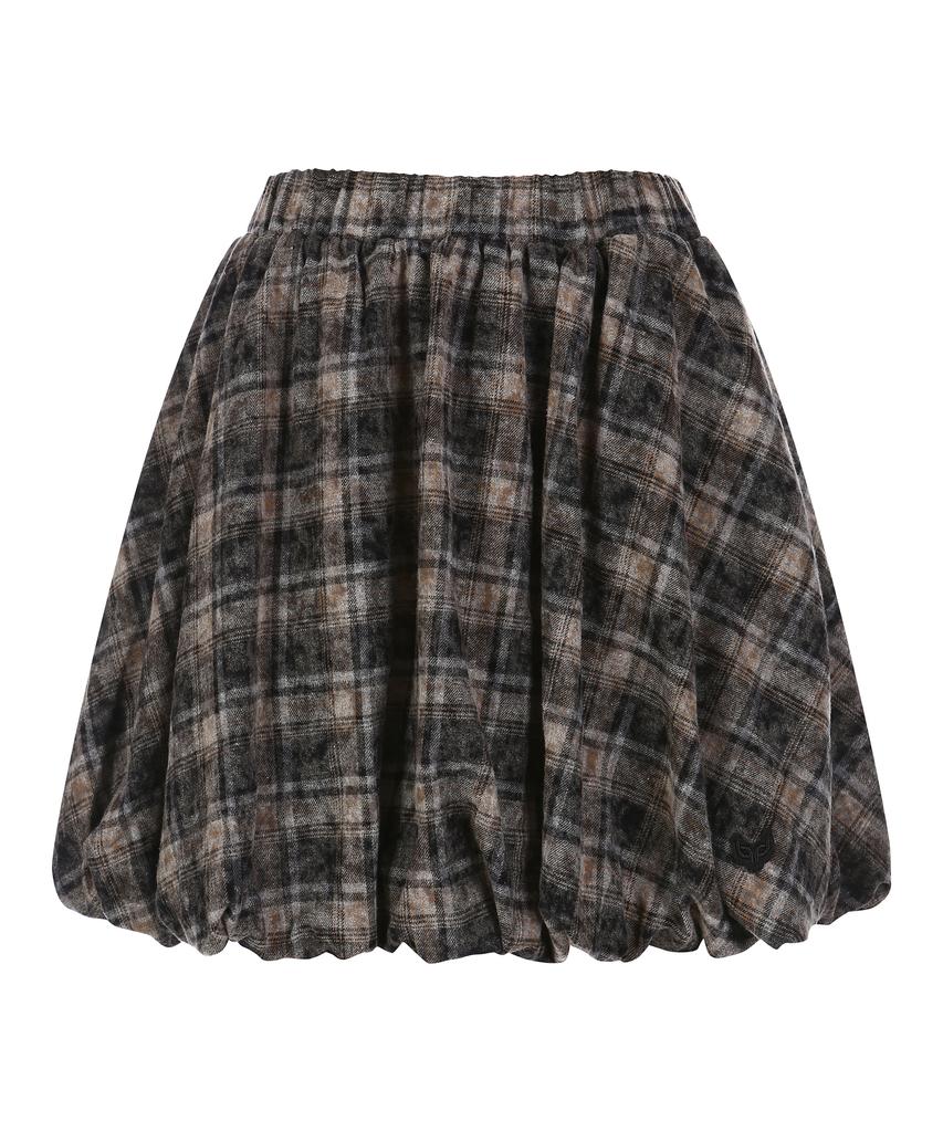 Lara Fox Check Balloon Skirt Bq4Ws002