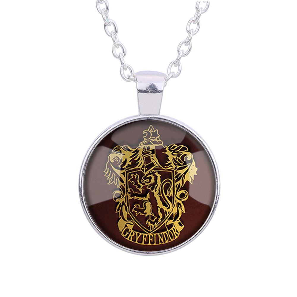 Vintage Harry Potter Gryffindor Schools Badge Pendant Locket Decor Necklace