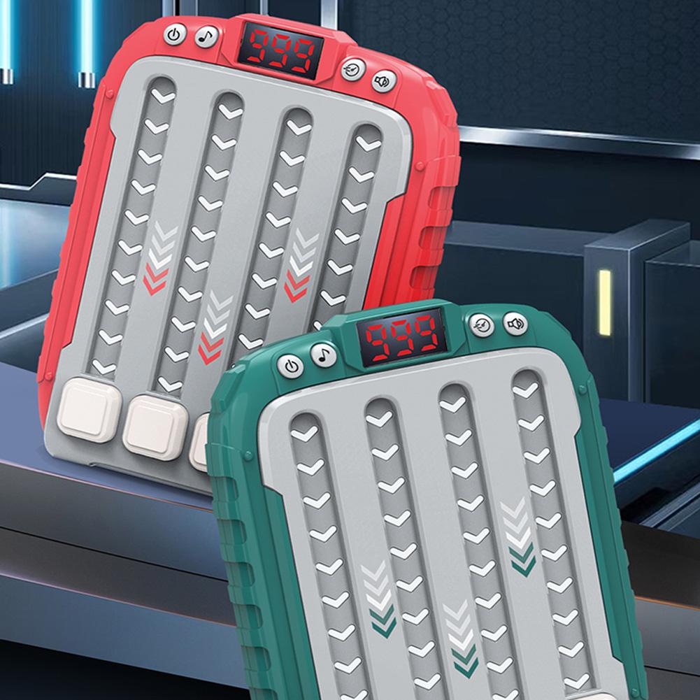 Handheld Electronic Music Rhythm Game Machine Light Up Stress Relief Quick Push Toy With Music 3 Speed Gifts For Girls Boys