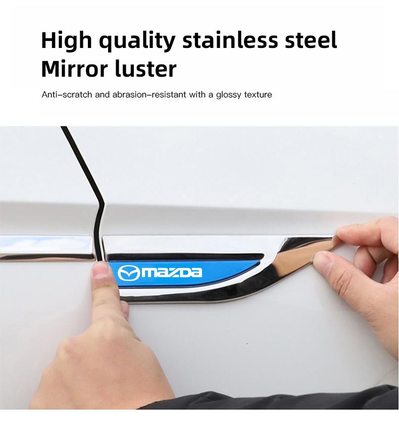 2Pcs Metal Stickers Car Fender Emblem Decals Auto Accessories For Mazda 2 3 6 5 Atenza CX3 CX5 MX5 CX7 Axela CX30 CX90 CX60 CX50