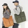 Canvas Bag Large Capacity Men Women's Shoulder Bag Student Class Hand Tote Bag
