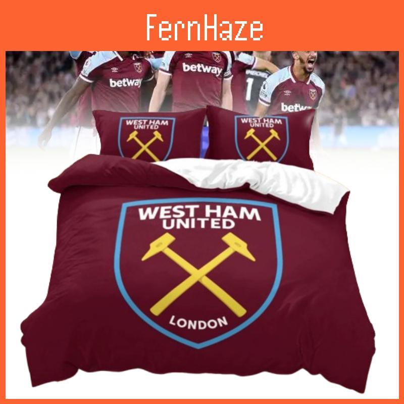 West Ham United Digital Print Bedding Set With Reactive Dyeing For Modern Bedroom Decor