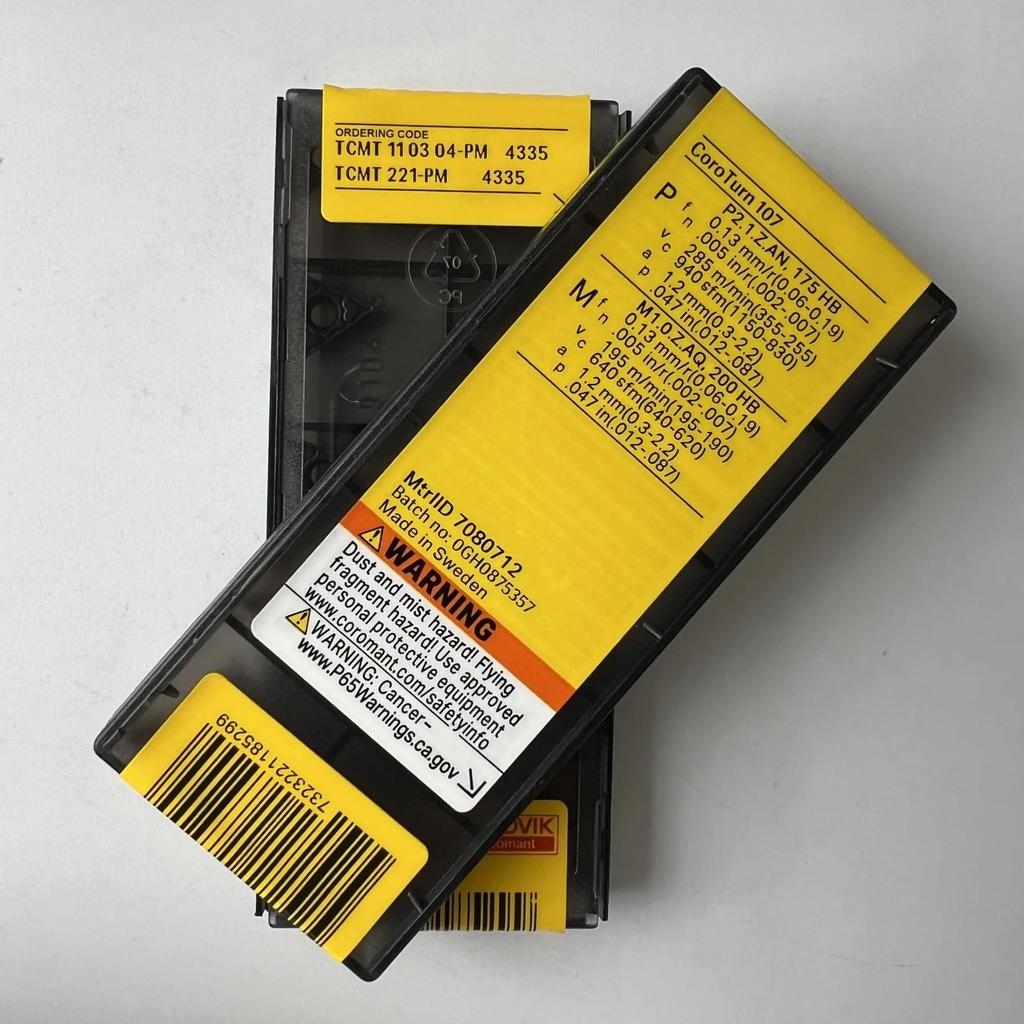 Original Sandvik / TCMT110304-PM 4335 / CNC-Drehbank Hartmetallschneide 10 Stück