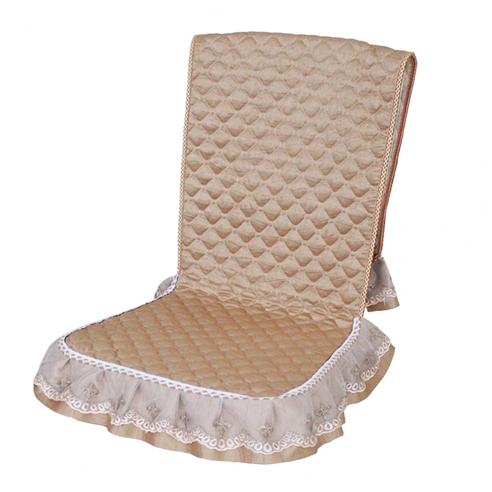 Chair Cushion with Stain Protection Dining Chair Seat Protector Quilted Lace Ruffle Chair Cushion with for Dining