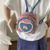 Plaid Women's Backpack New Spring and Summer Contrasting Color Versatile Backpack Mini Schoolbag