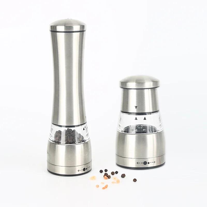 Bærbar minikvern i rustfritt stål Håndsalt- og pepperkvern for urter Pepper Krydder Rosesalt Kjøkkenkvernutstyr