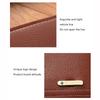 Large Capacity Male Leather Purse PU Leather ID Card Holder Portable Pocket Purse  Daily Use