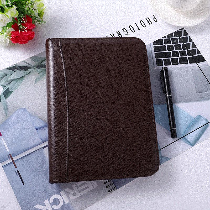 Multifunctional A5/B5 Loose-leaf Zipper Notebook with 8-Digit Calculator & Account Book