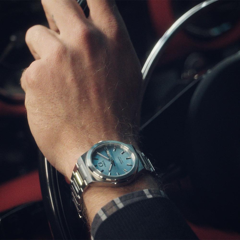 [Timex] Q TIMEX Continental Day-Date Aquamarine Steel Watch 39mm TW2Y35200