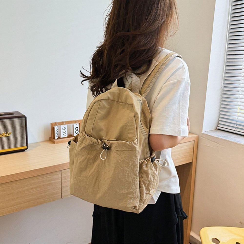 Lightweight Drawstring Backpack Korean Style Student Schoolbag Casual Travel Backpack Teenagers