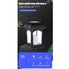 Solar Powered Portable Lantern with Handle for Outdoor Indoor Use Waterproof Decorative Lantern with LED Candle Light for Garden Patio Camping