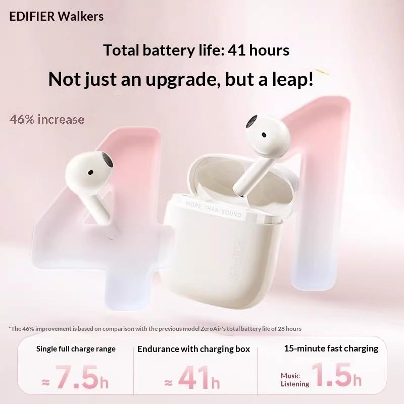 Edifier ZeroAir Pro Earphones HiFi Sound Quality Bluetooth 6.0 Noise-Canceling Bluetooth Headphones for Long Wear Sports Gifts