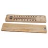 Exquisite Wall Thermometer Tool 22cm × 5cm Hanging Hole Indoor Outdoor Outdoor Thermometer Set Thermometer Wood Color