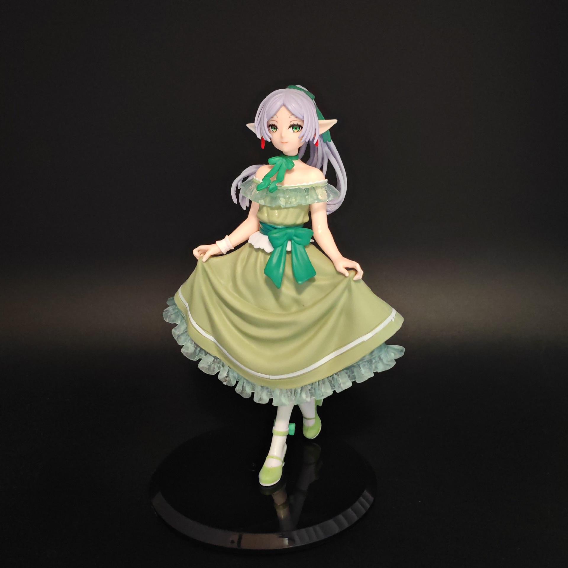 

Frieren Anime Pvc Figure Frieren Beyond Journey S End Elf Girls Formal Gown Collectible Statue Desktop Decor Present Designed For Anime Fans