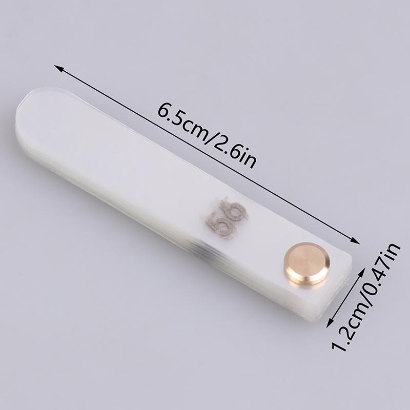 56 Stück/Set Zahnärztlicher Interproximaler Reduktionsmessschieber Behandlungswerkzeuge 0,1 mm Zahn Kunststoff Transparent Spaltmessschieber